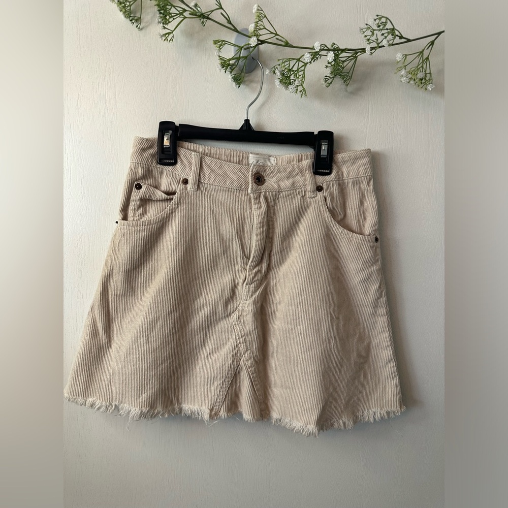 White Crow | Micro Cord Mini Skirt